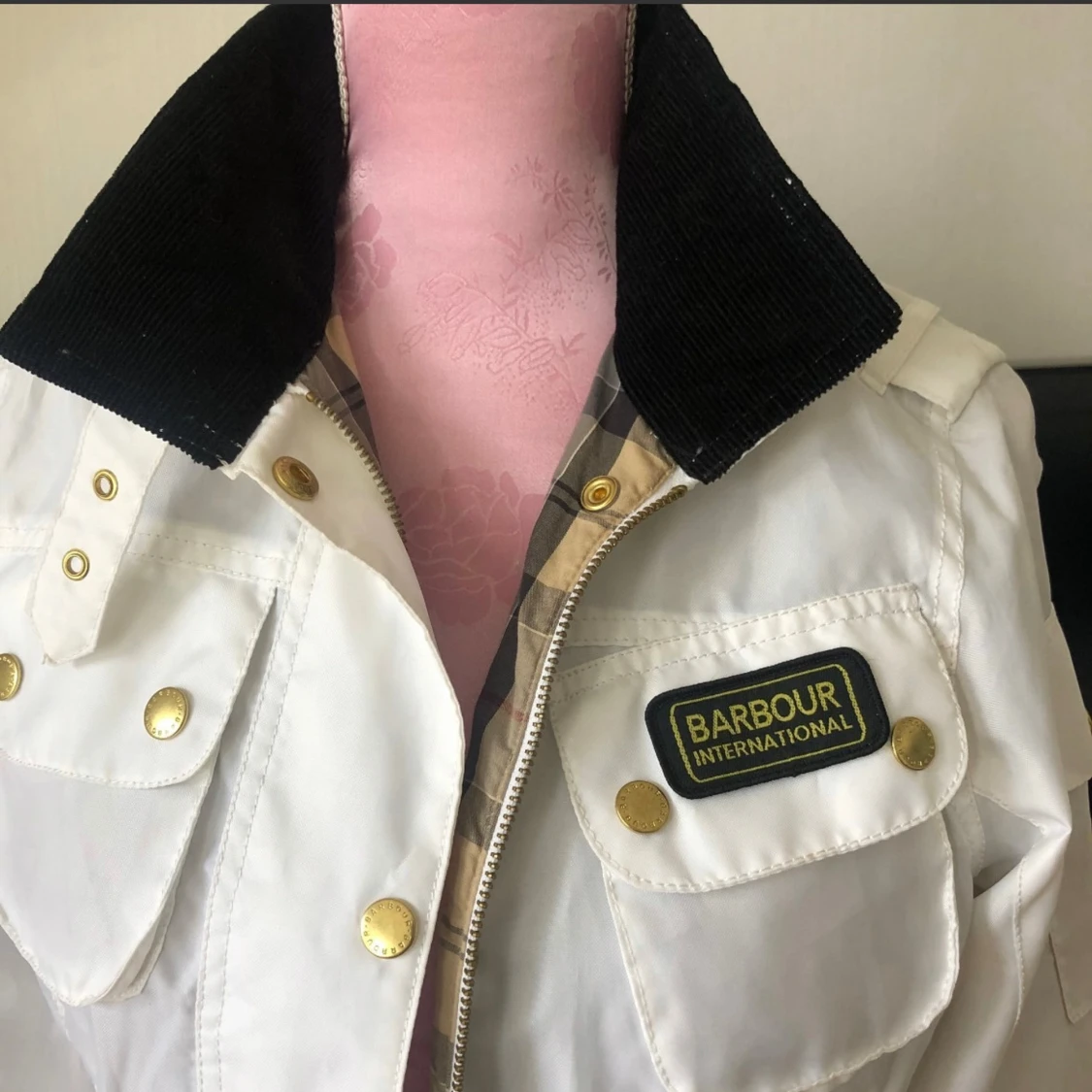 Vit Barbour International jacka  - 1