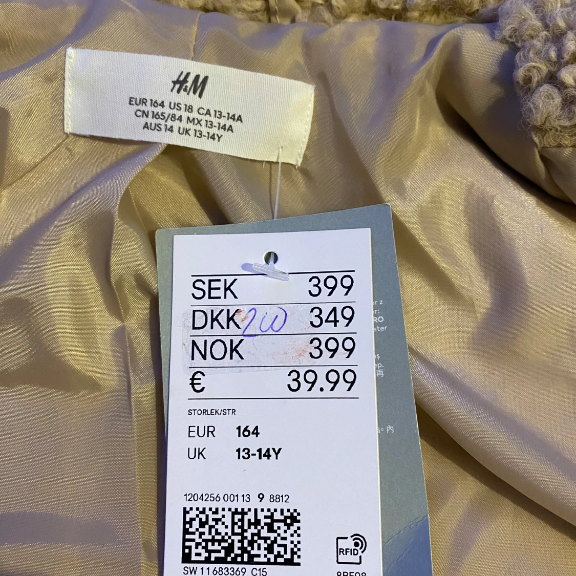 Beige teddyjacka från H&M - 4