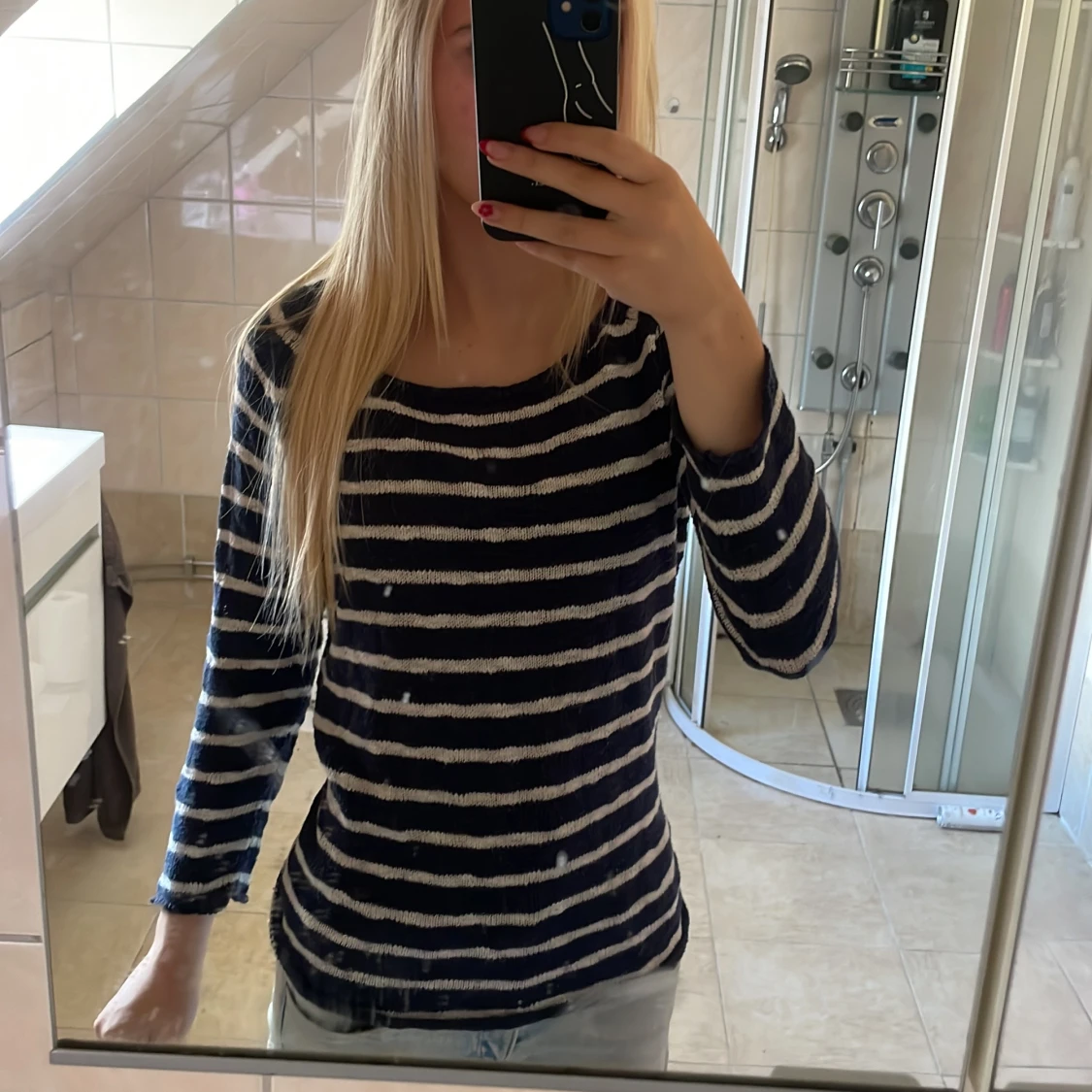 Randig stickad tröja från Havana