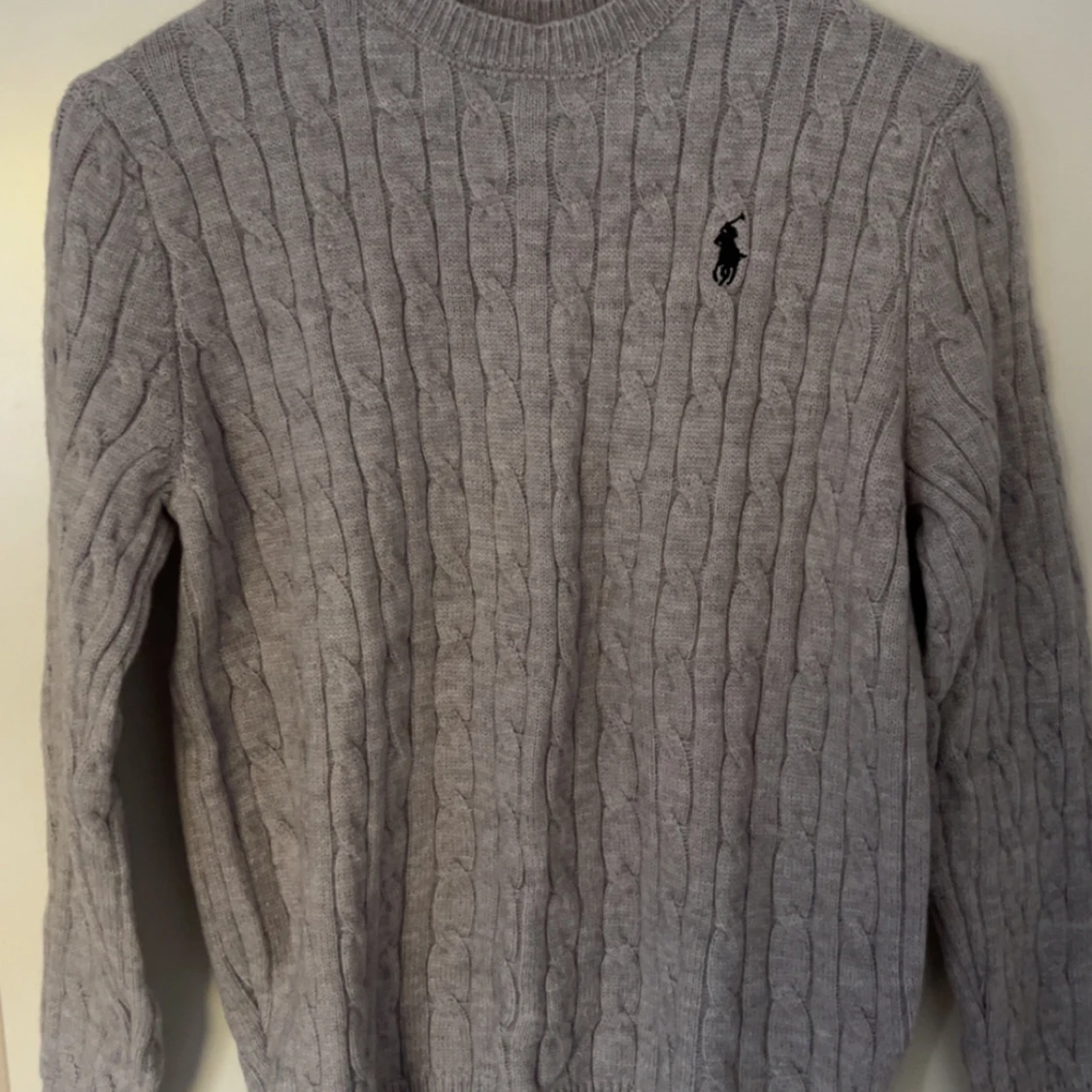 Grå stickad tröja Polo Ralph Lauren