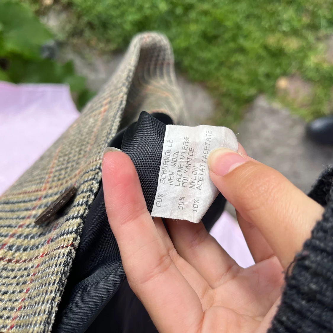 Rutig kavaj från Jean Claire, stl 38 - 3