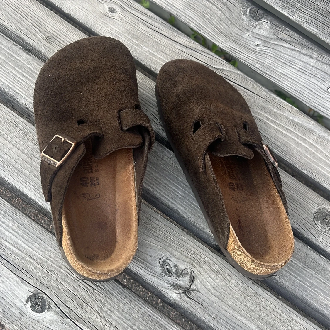 Birkenstock Boston mocka brun 40