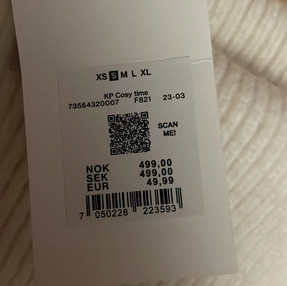 Vit stickad tröja🤍 - 1