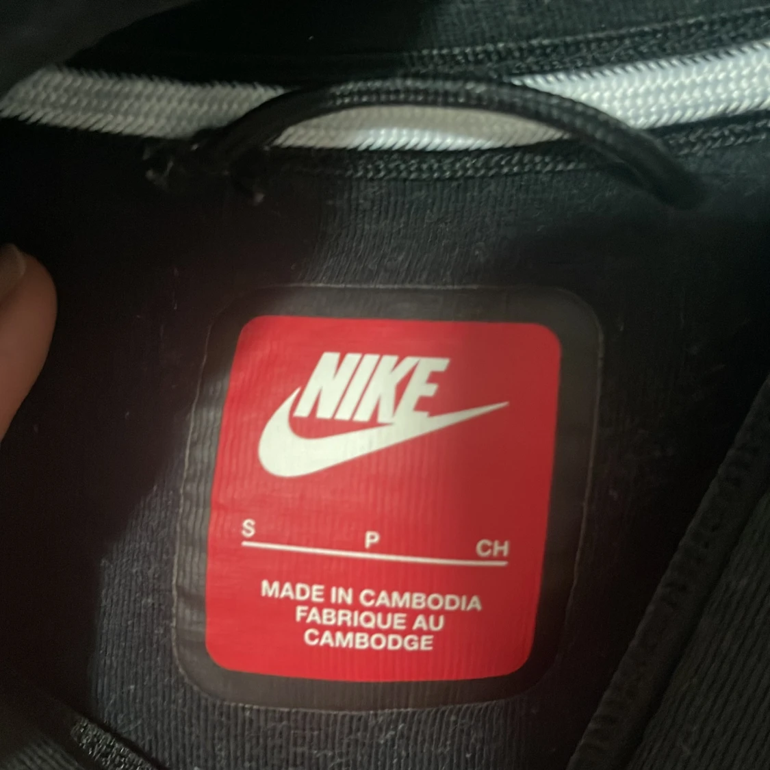 Nike hoodiejacka svart/grå S - 3