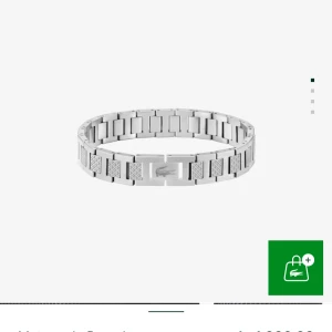 Lacoste armband  - Silvrigt lacoste armband i storlek M. Dm för bilder eller frågor. Oanvänd.