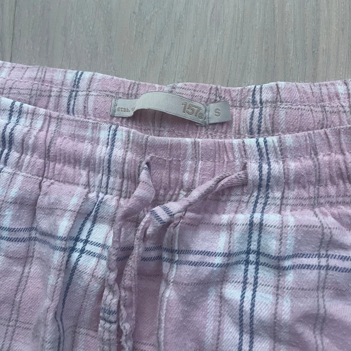 Rosa rutiga pyjamas byxor - 2