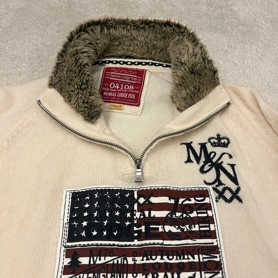 Kofta med pälskrage  - 2