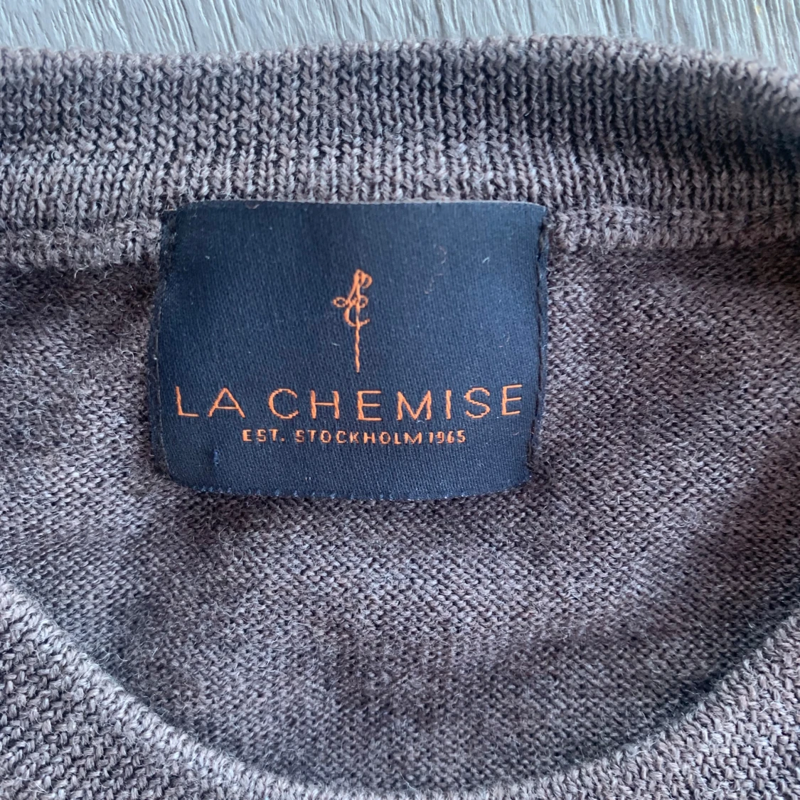 Brun merinoulltröja från La Chemise - 1