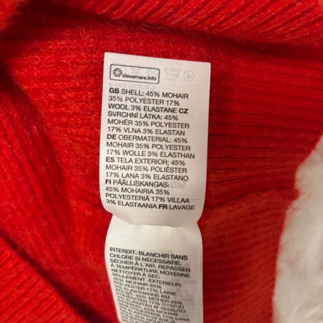 Röd mohairtröja från & Other Stories - 2