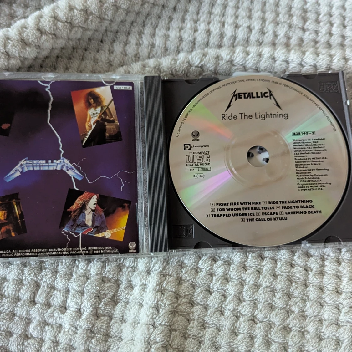 Ride the Lightning CD - 1