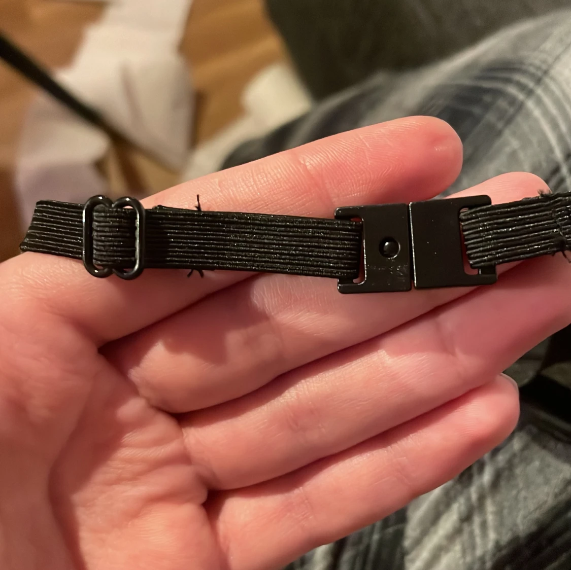 Svart fluga med justerbart band - 91