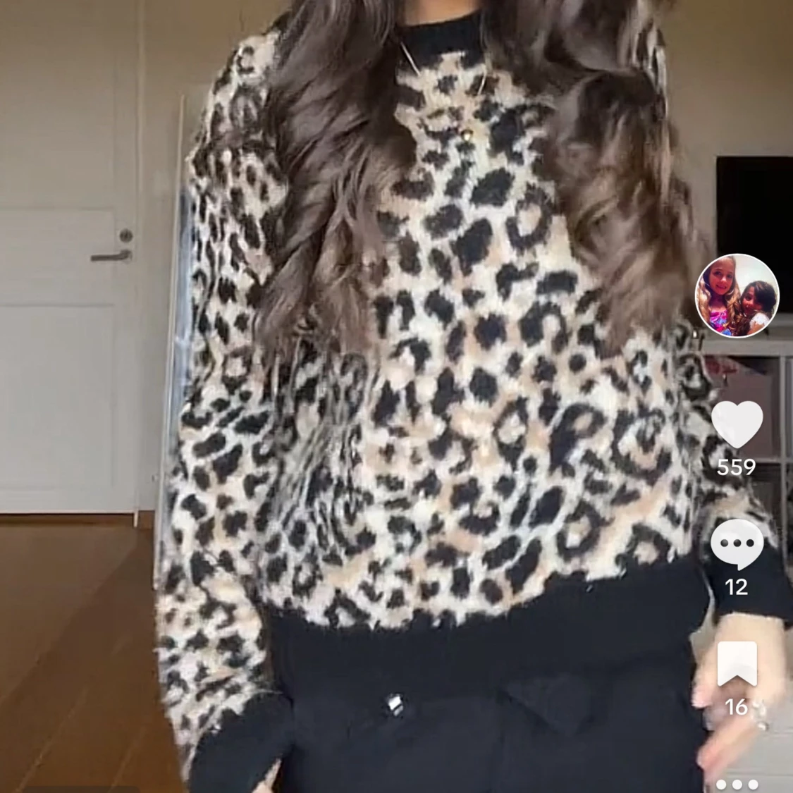 Leopardmönstrad tröja - 2