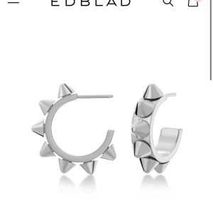 Silverörhängen med nitar från Edblad - Snygga och moderna silverörhängen från Edblad med coola nitdetaljer. Bra sick dom är använda men allt är original använder inte silver längre (anledningen till att jag säljer dom) Kommer i originalförpackning.