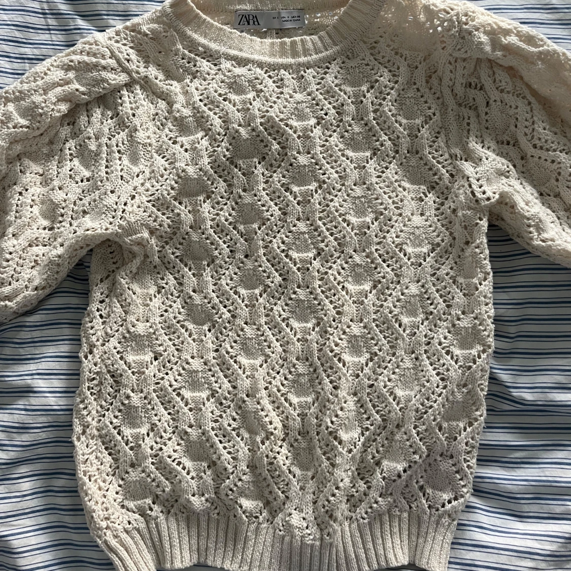 Zara pointelle topp  - 90