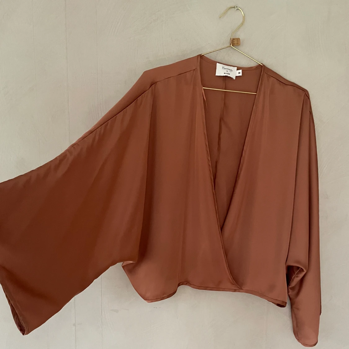 Rostbrun silkesblus  - 90