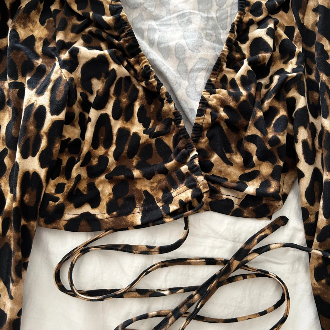 Leopardfärgad topp - 90