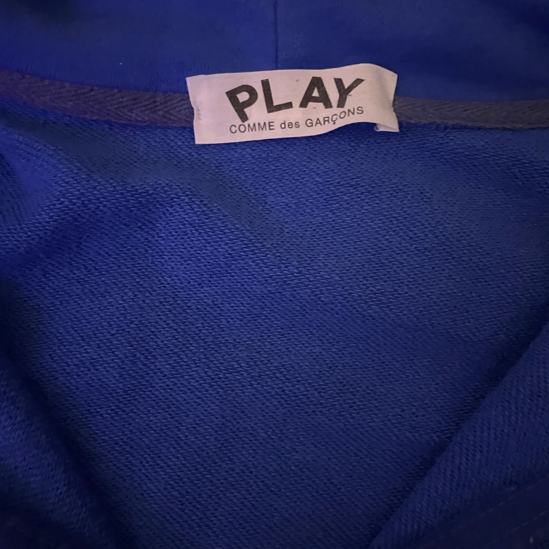 Blå hoodie från Comme des Garçons - 1