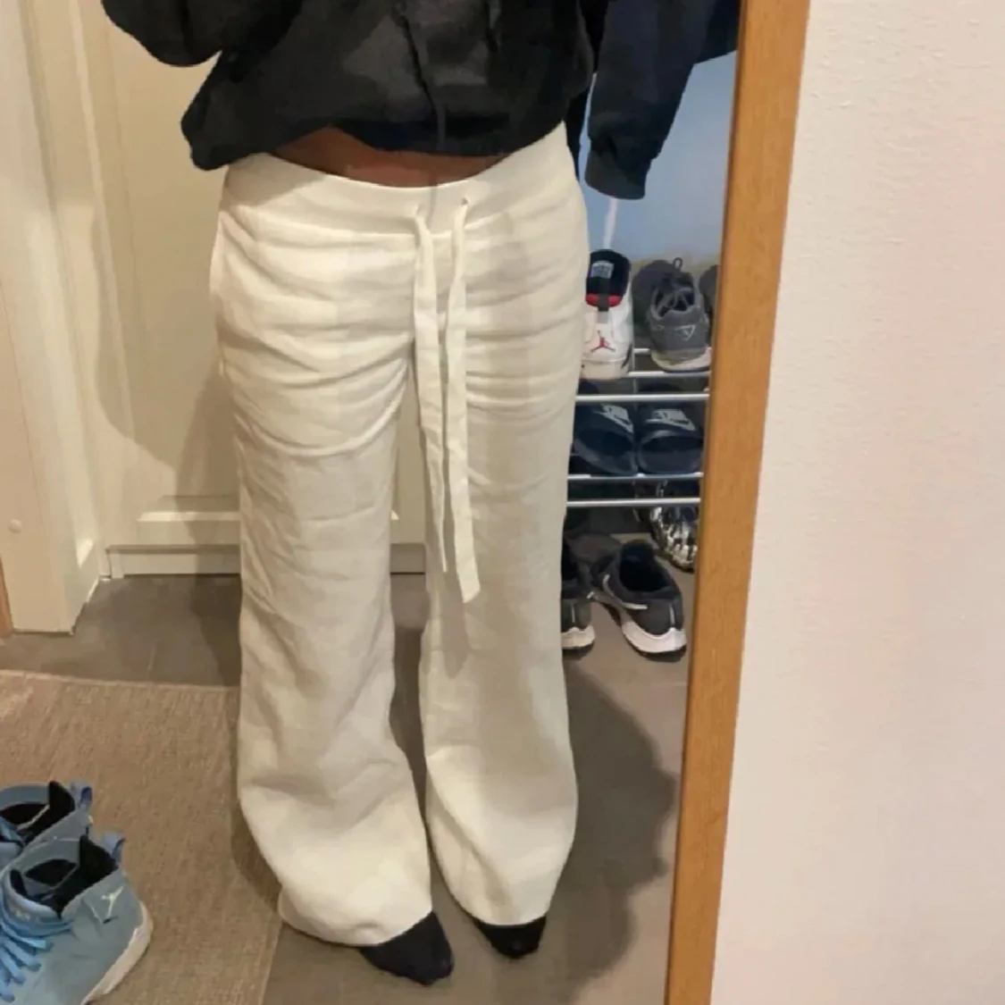 Alobha label linne byxor 