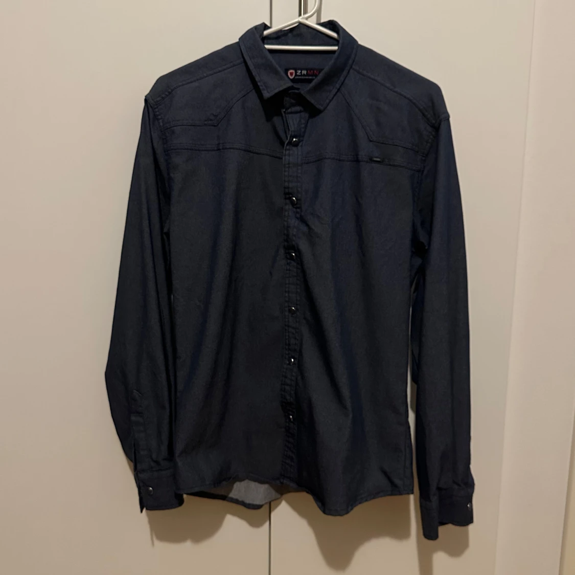 Mörkblå skjorta från 7 Camicie - 91