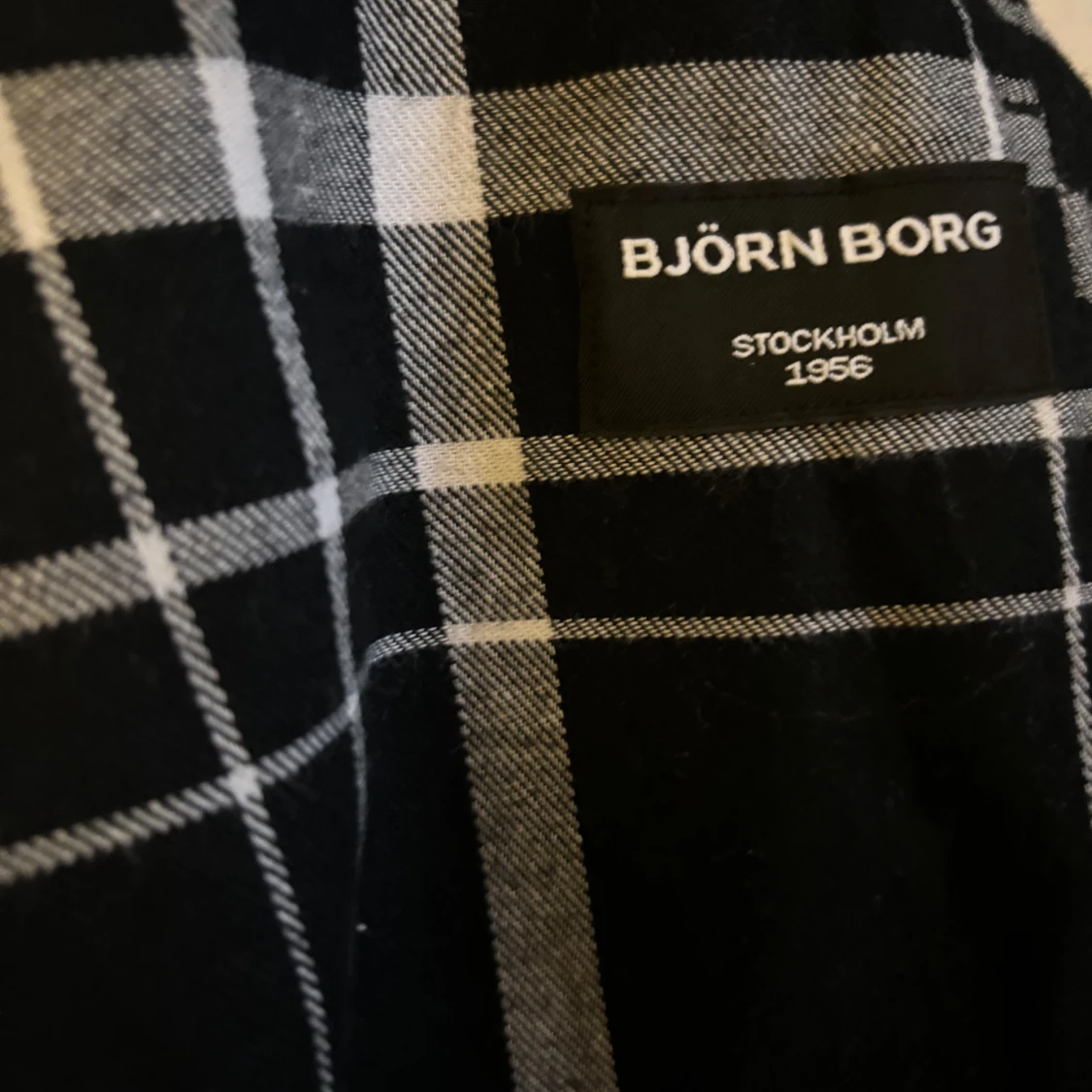 Svarta rutiga byxor från Björn Borg - 92