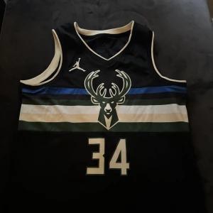 Milwaukee Bucks Linne - Milwuakee Bucks linne med Antetokounmpo på ryggen. Helt nyskick.