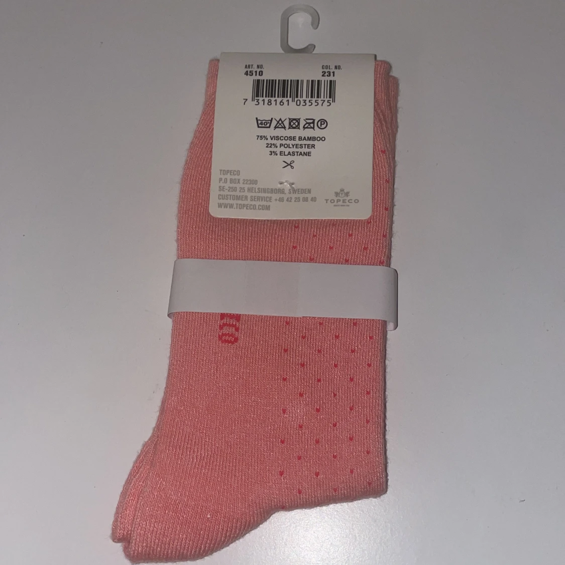 Rosa strumpor från Topeco - 90