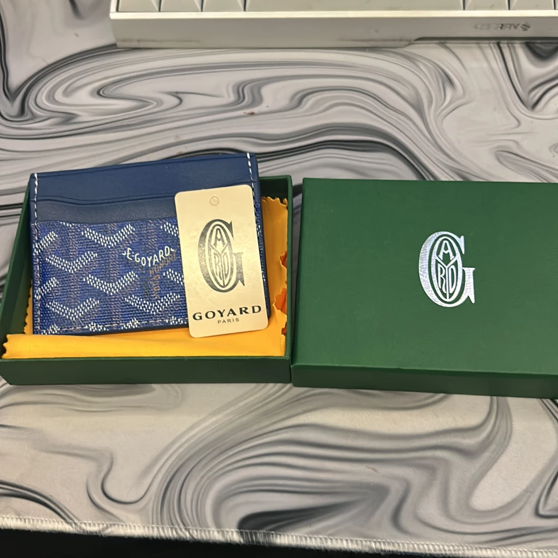 Ny Blå goyord korthållare - 91