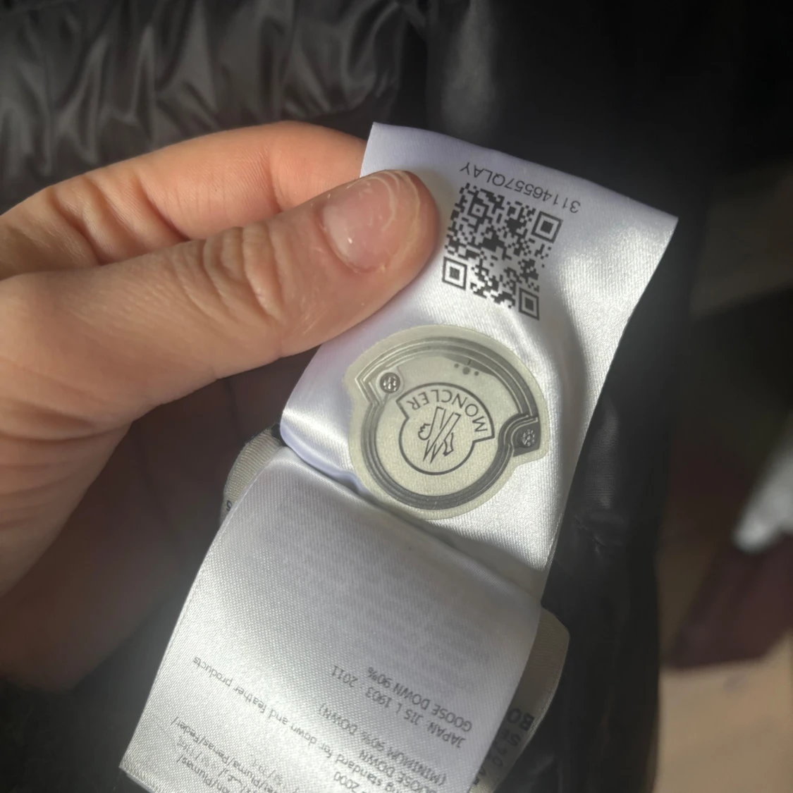 Svart dunjacka från Moncler - 2