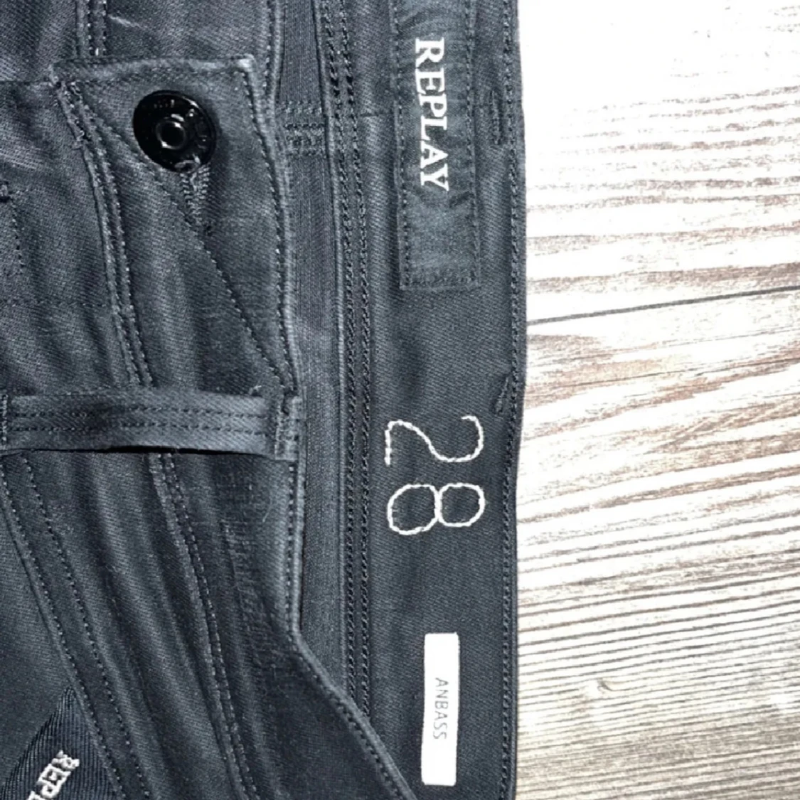 Svarta jeansbyxor från Replay - 2