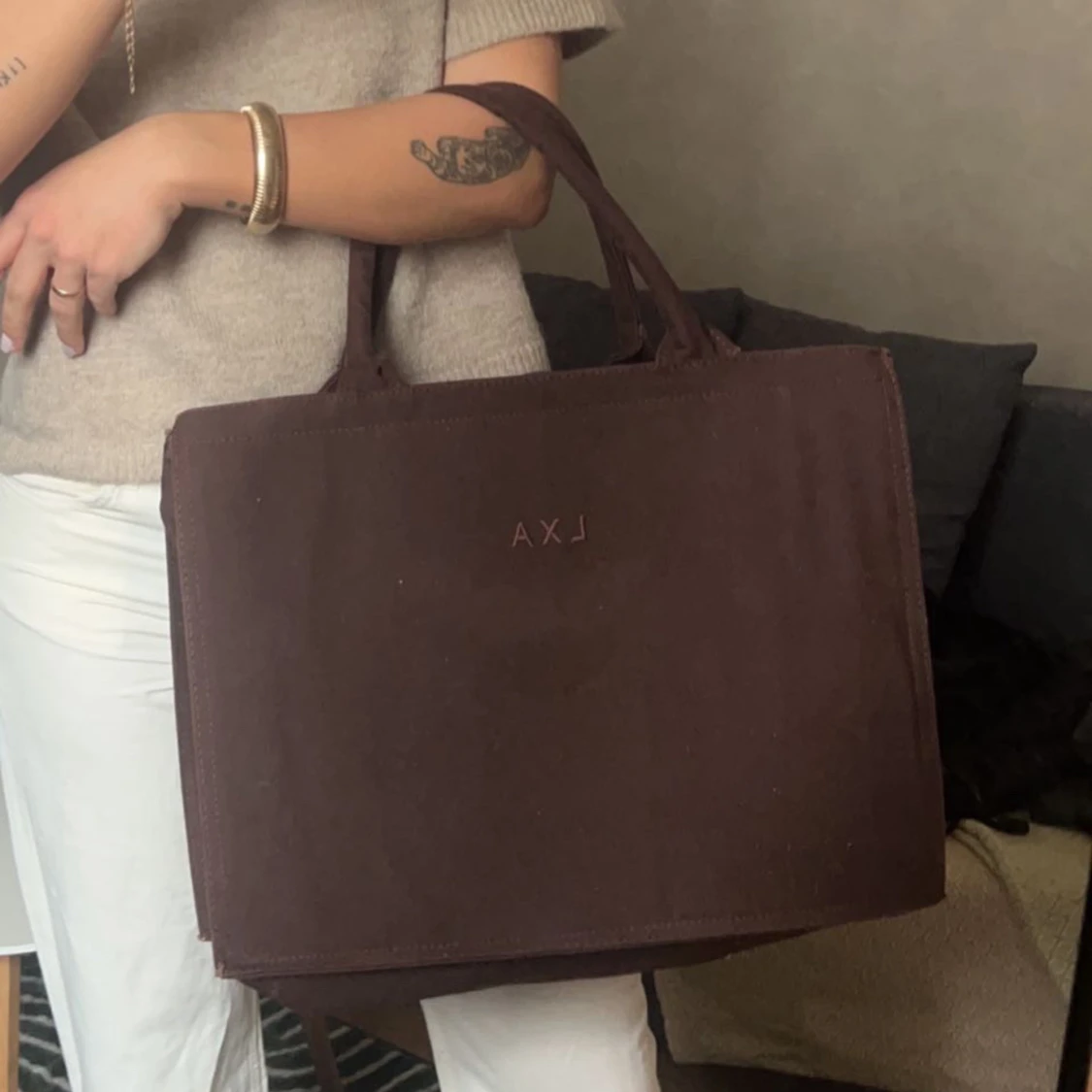 Brun shoppingväska från LXA - 1