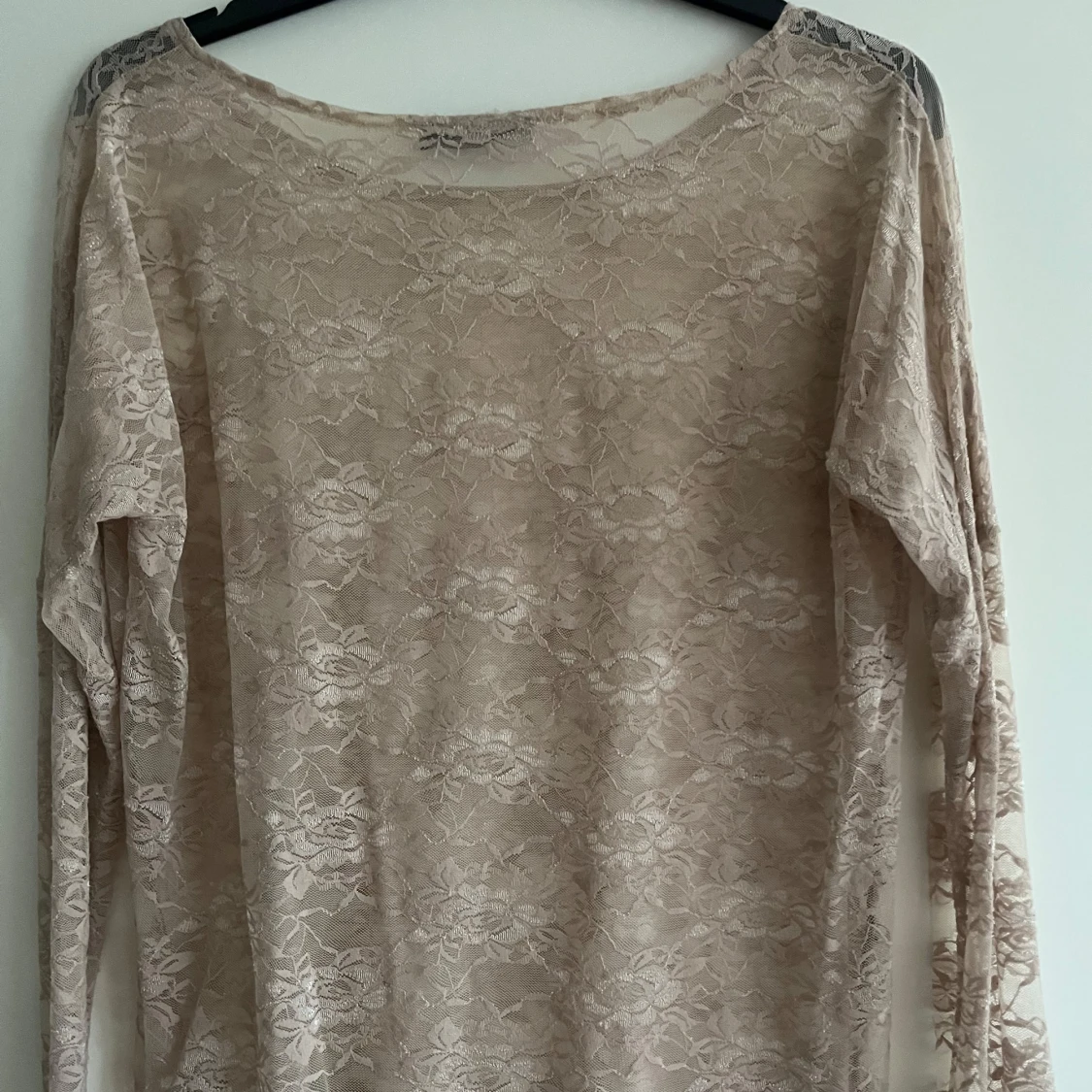 Beige spetsblus från frk. - 1