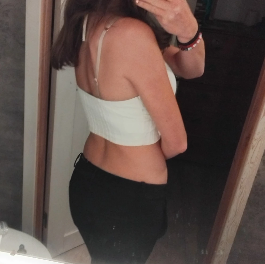 Vit ribbad linnetopp - 3