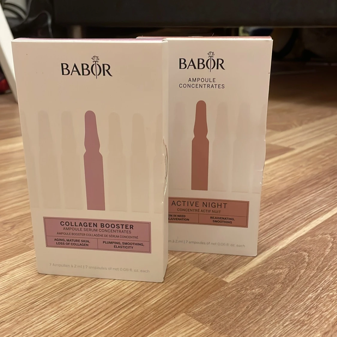 Babor Ampoule Concentrates Collagen Booster och Active Night