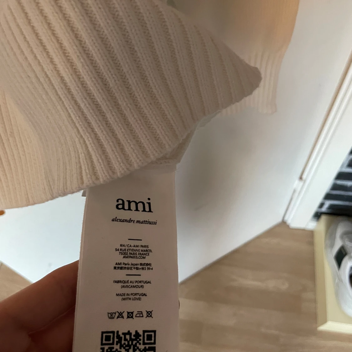 Vit stickad tröja från Ami - 91