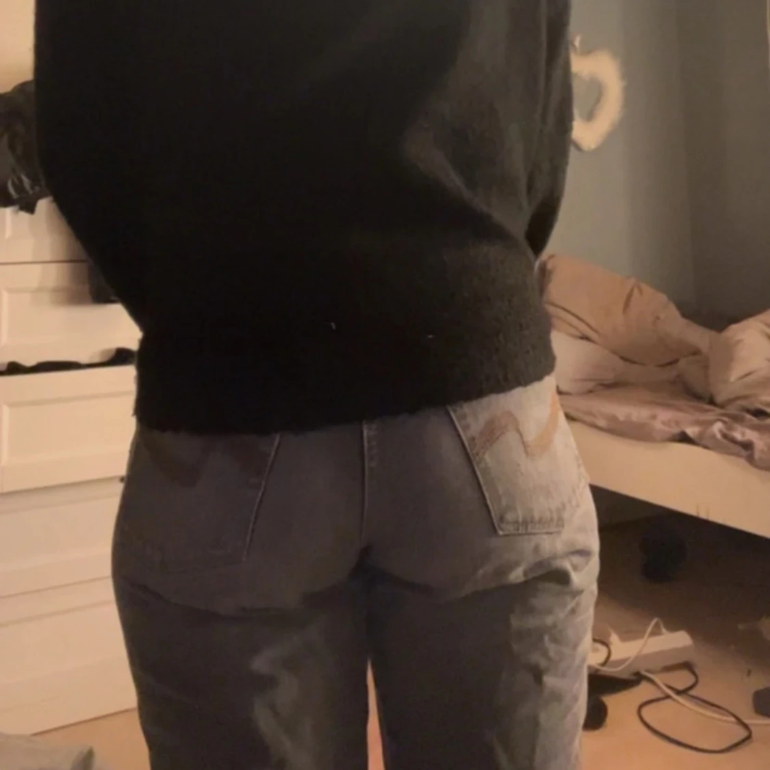 Jeans med mönster på fickorna  - 91