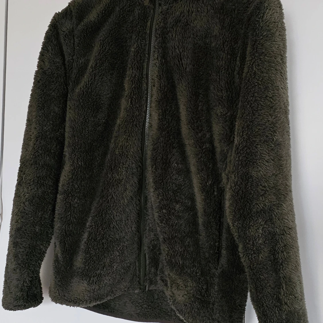 Grön teddyjacka