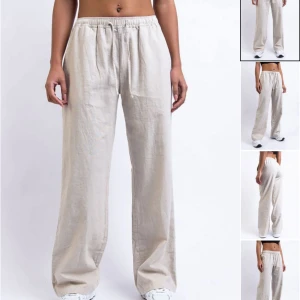 Beige Linnebyxor - Säljer dessa super fina linnebyxor från Madlady i S💘