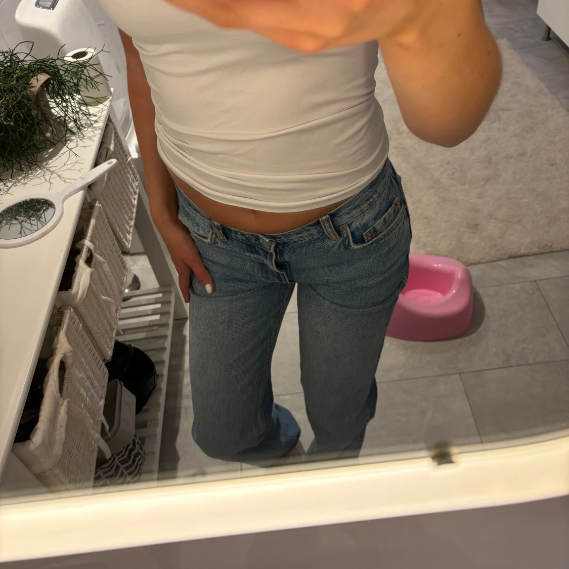 Lågmidjade jeans