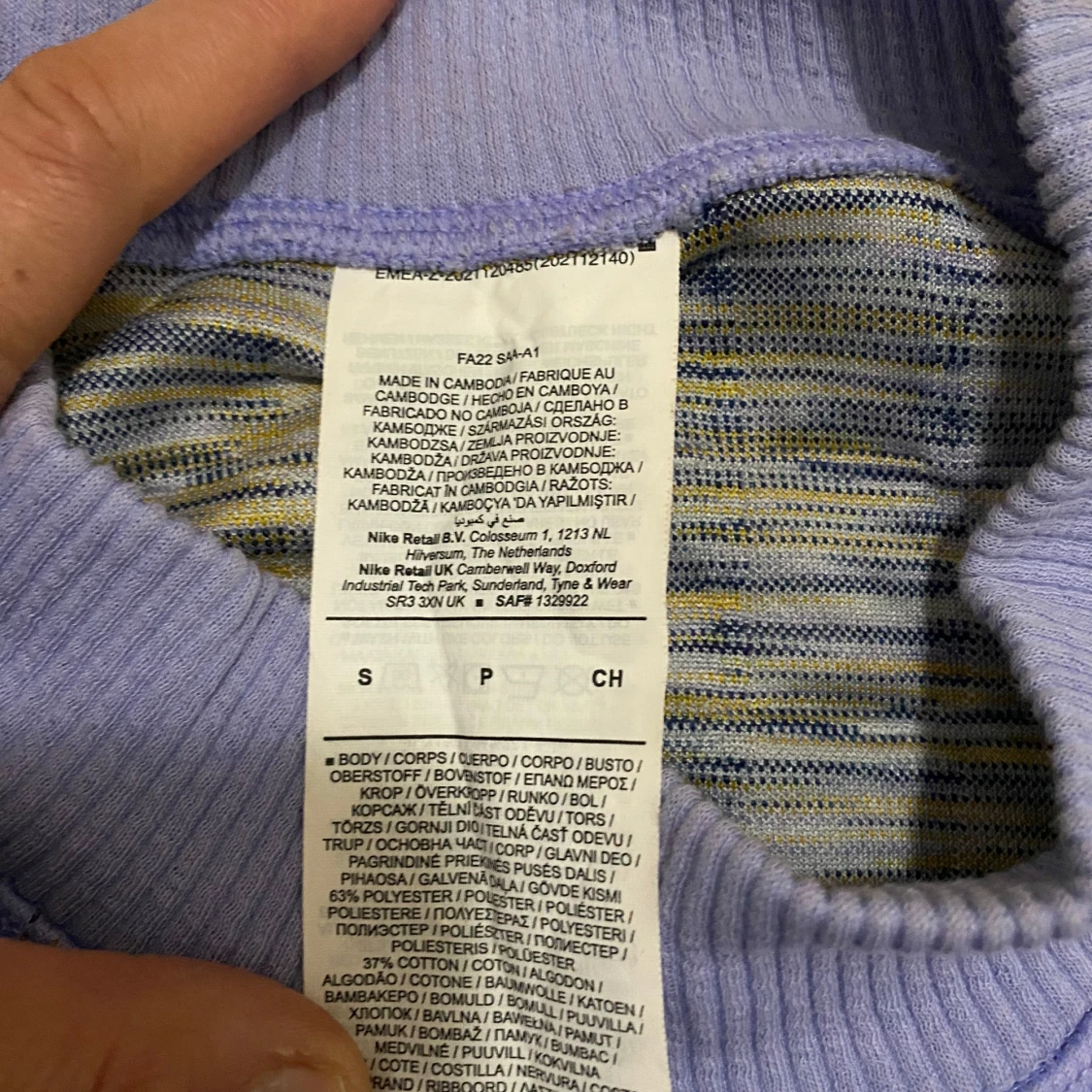 Ljuslila quiltad tröja från Nike - 90