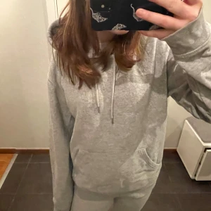 Mi Amor hoodie  - Säljer en grå hoodie med texten mi Amor på baksidan. I storleken S. Säljer för jag har aldrig använt den. Priset kan diskuteras 