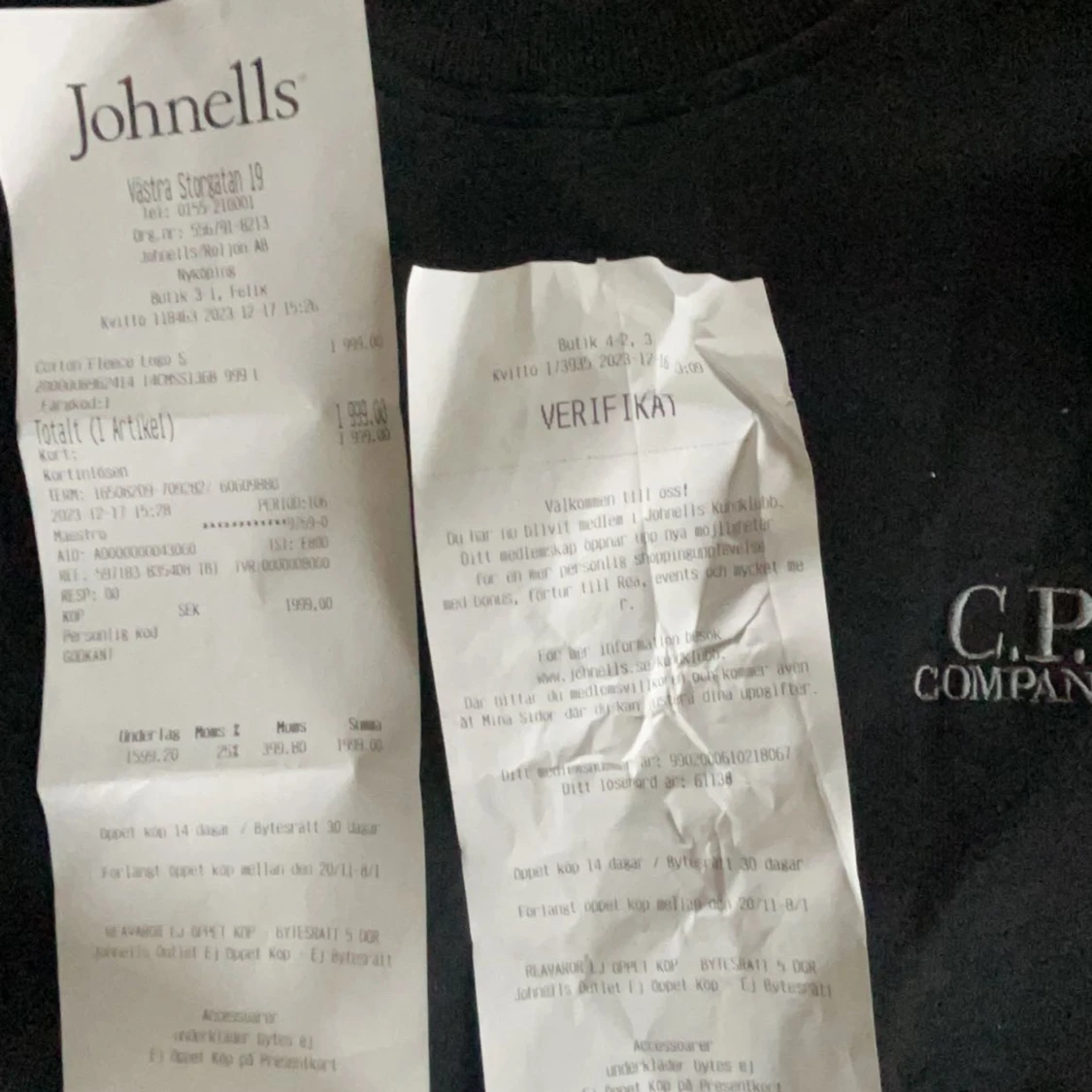 Svart C.P. Company Sweatshirt - 92