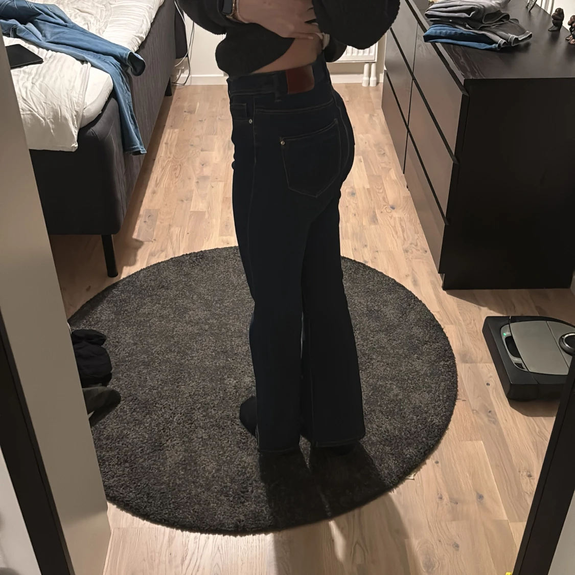 Mörkblå bootcut jeans från ONLY - 90