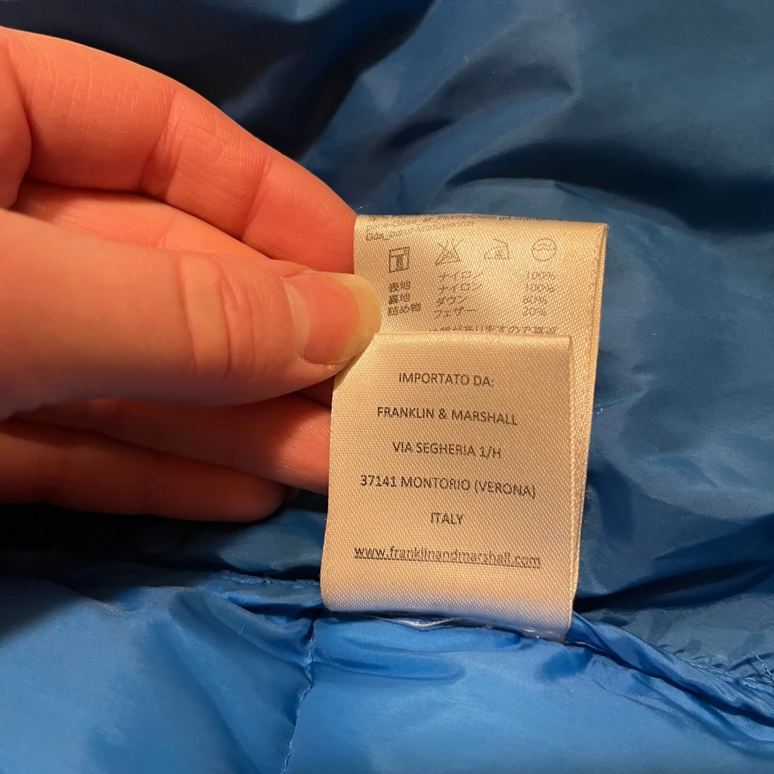 Blå dunjacka från Franklin Marshall - 93