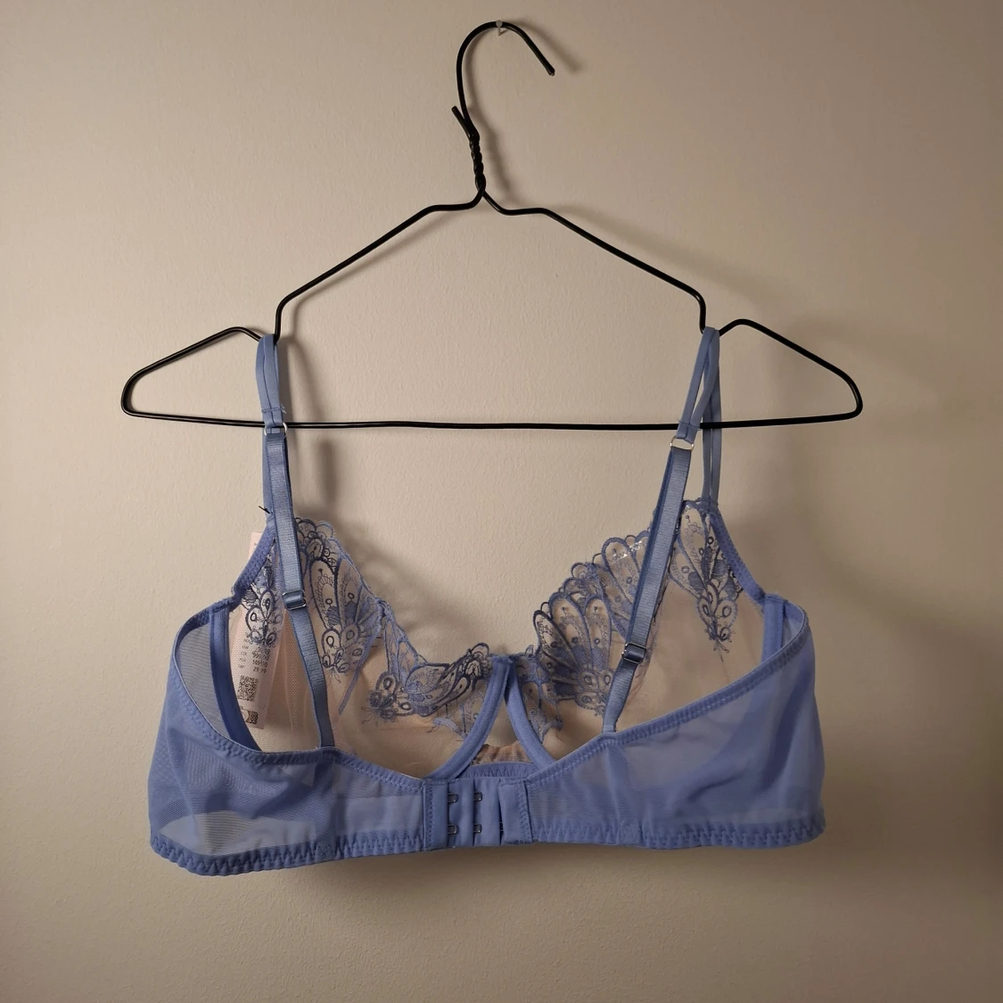 Blå spets-bh - 90