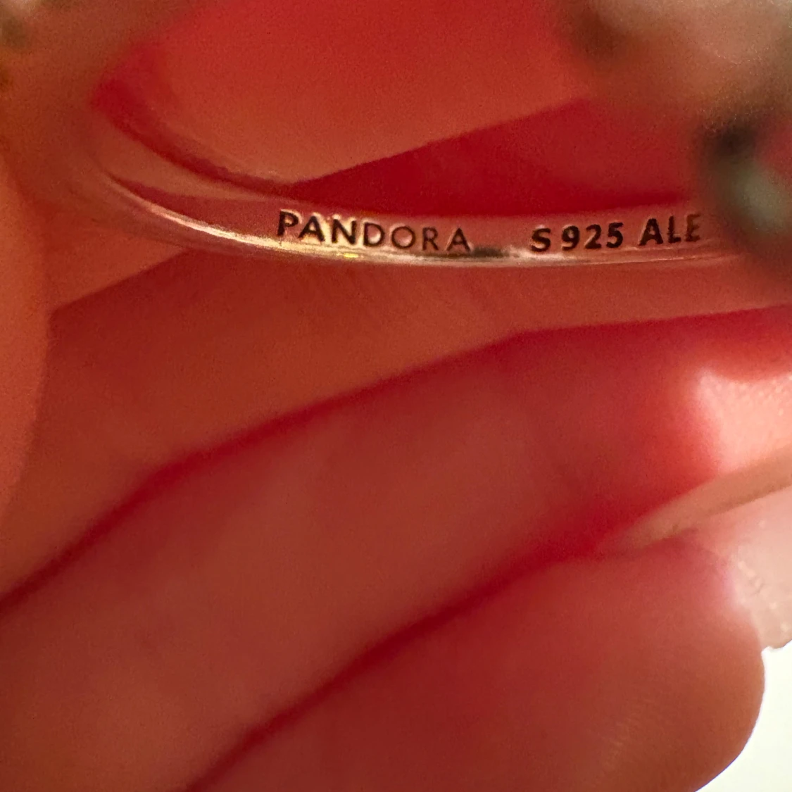 Silverring med hjärtformad sten från Pandora - 92