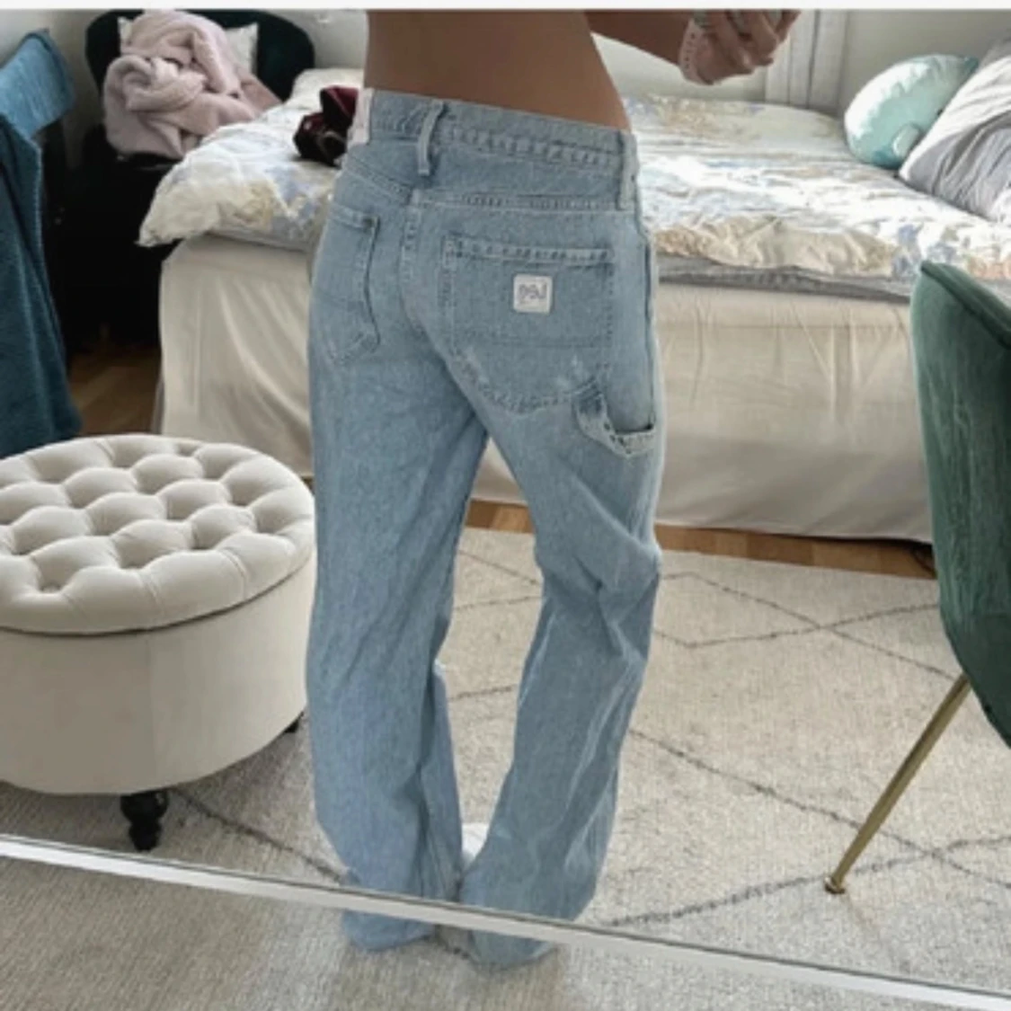 Ljusblå jeans från Lee x H&M - 90