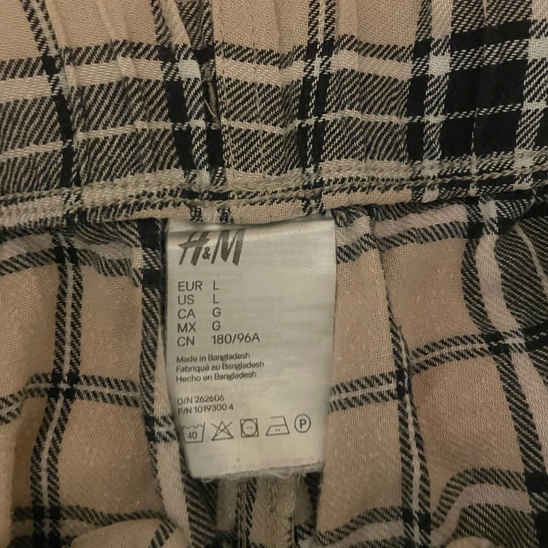 Rutig byxa från H&M - 90