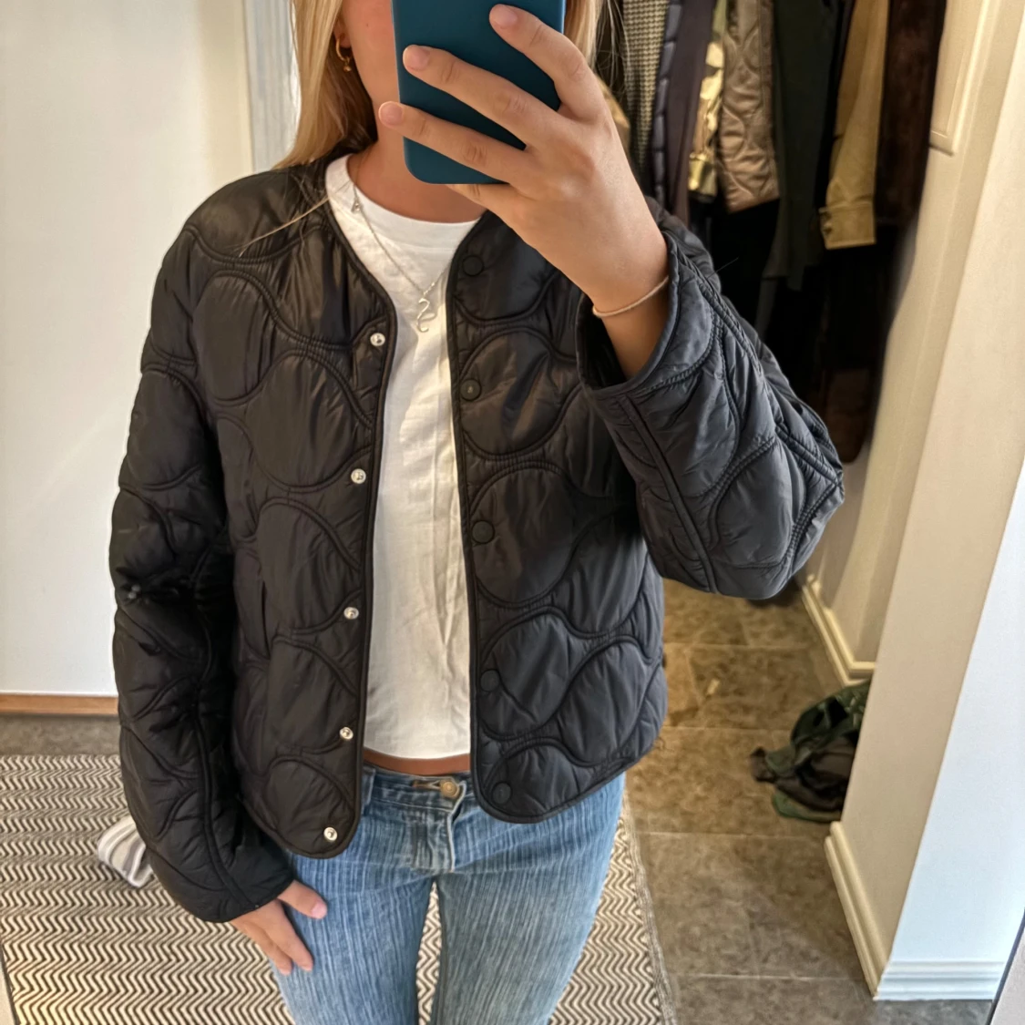 Svart höstjacka - 90