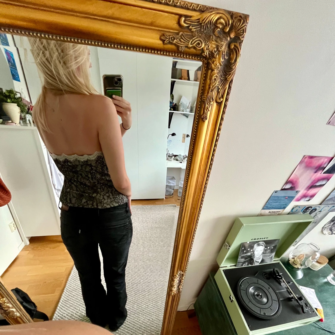 Svart och vit korsett - 90