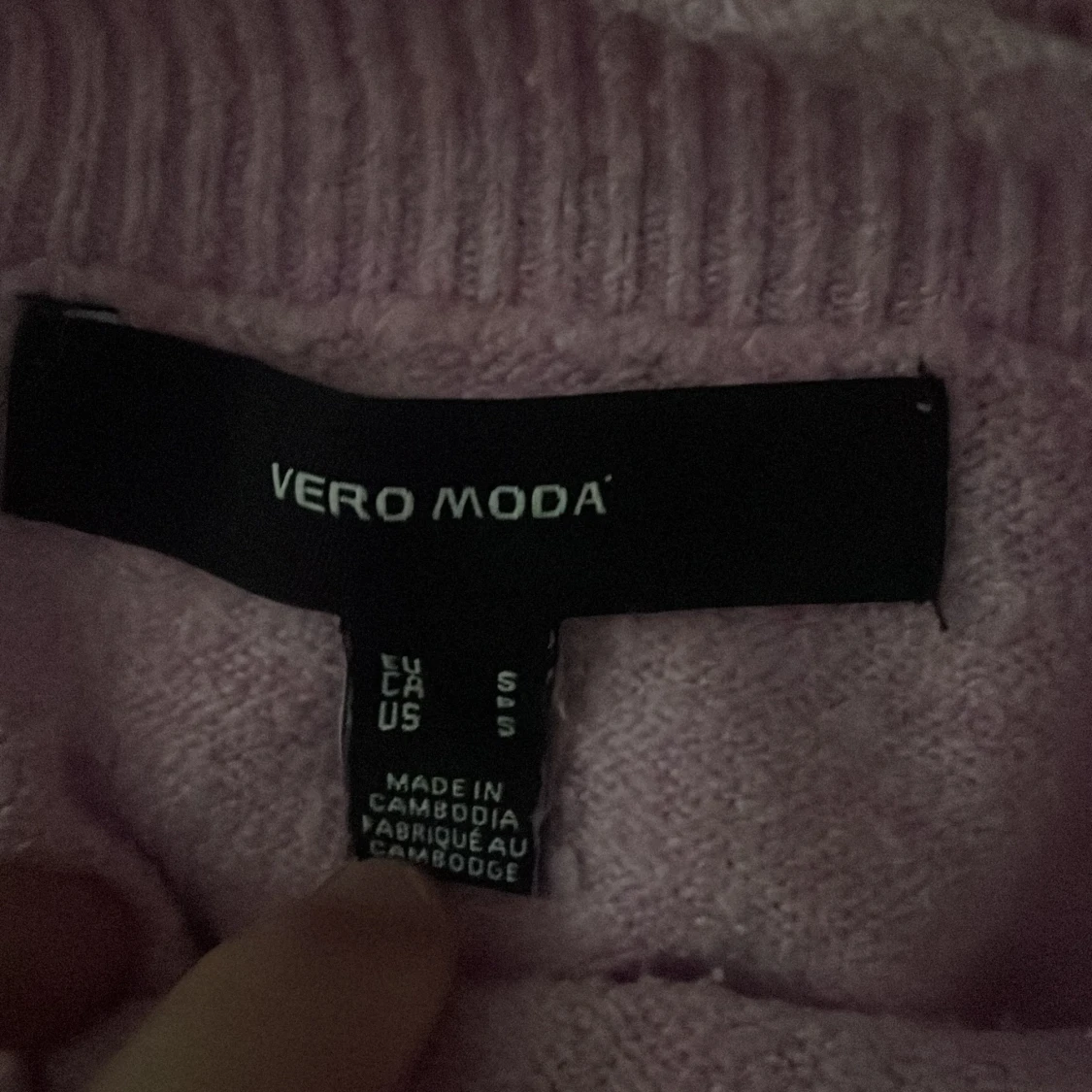 Rosa stickad tröja  - 91